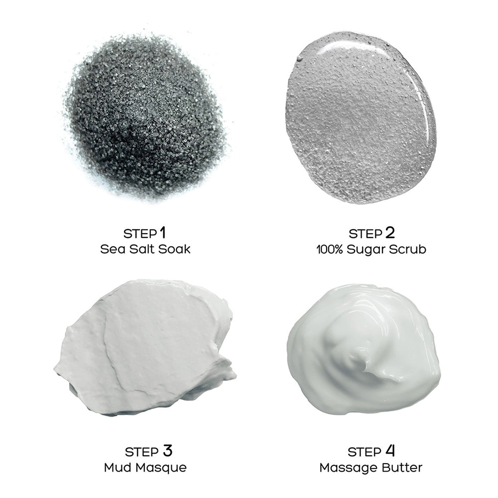 Voesh Pedi In A Box Deluxe 4 Step Charcoal Detox