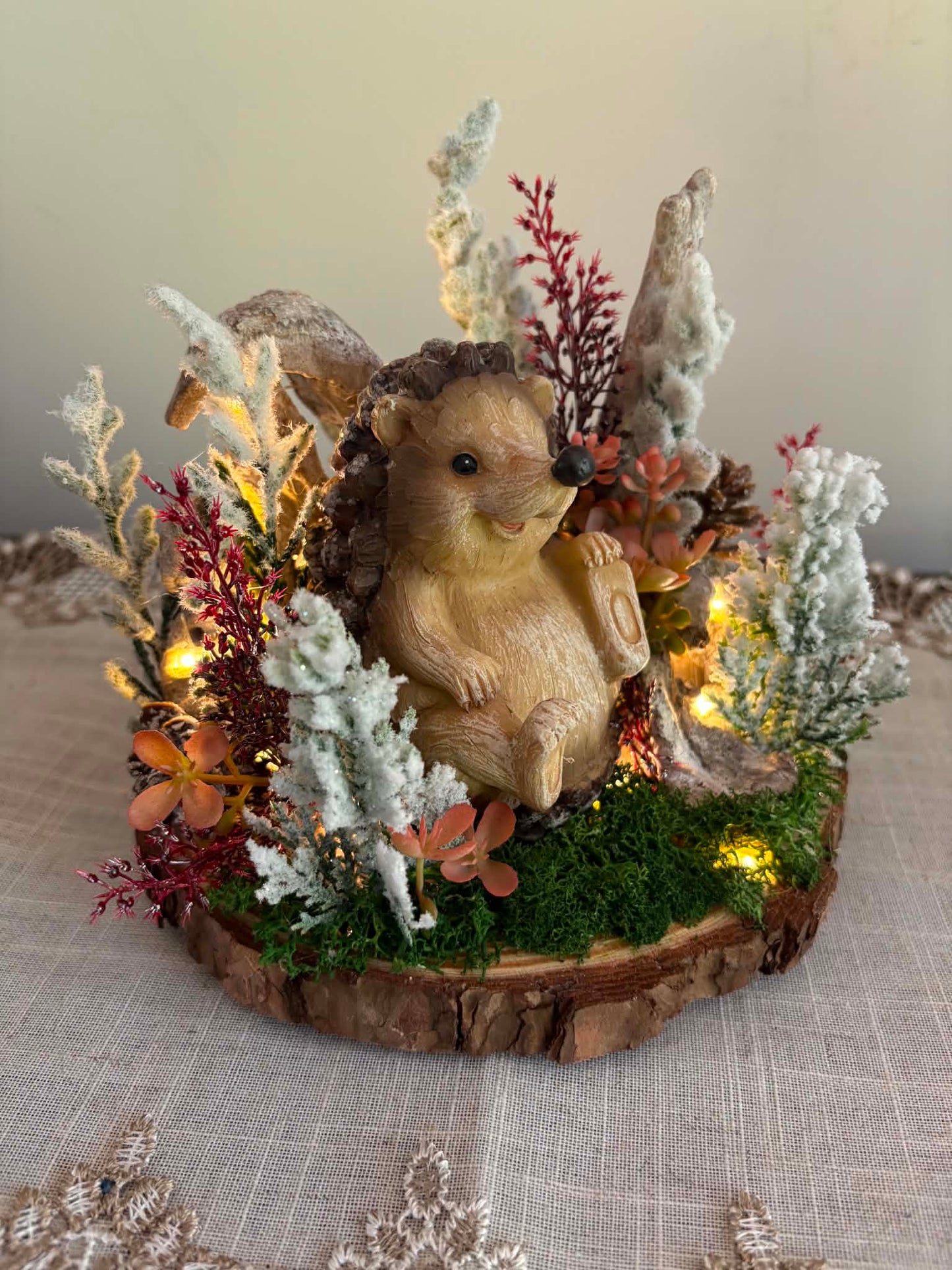 Playful HedgeHog Table Top Decor
7"W x 6"H x 6"D