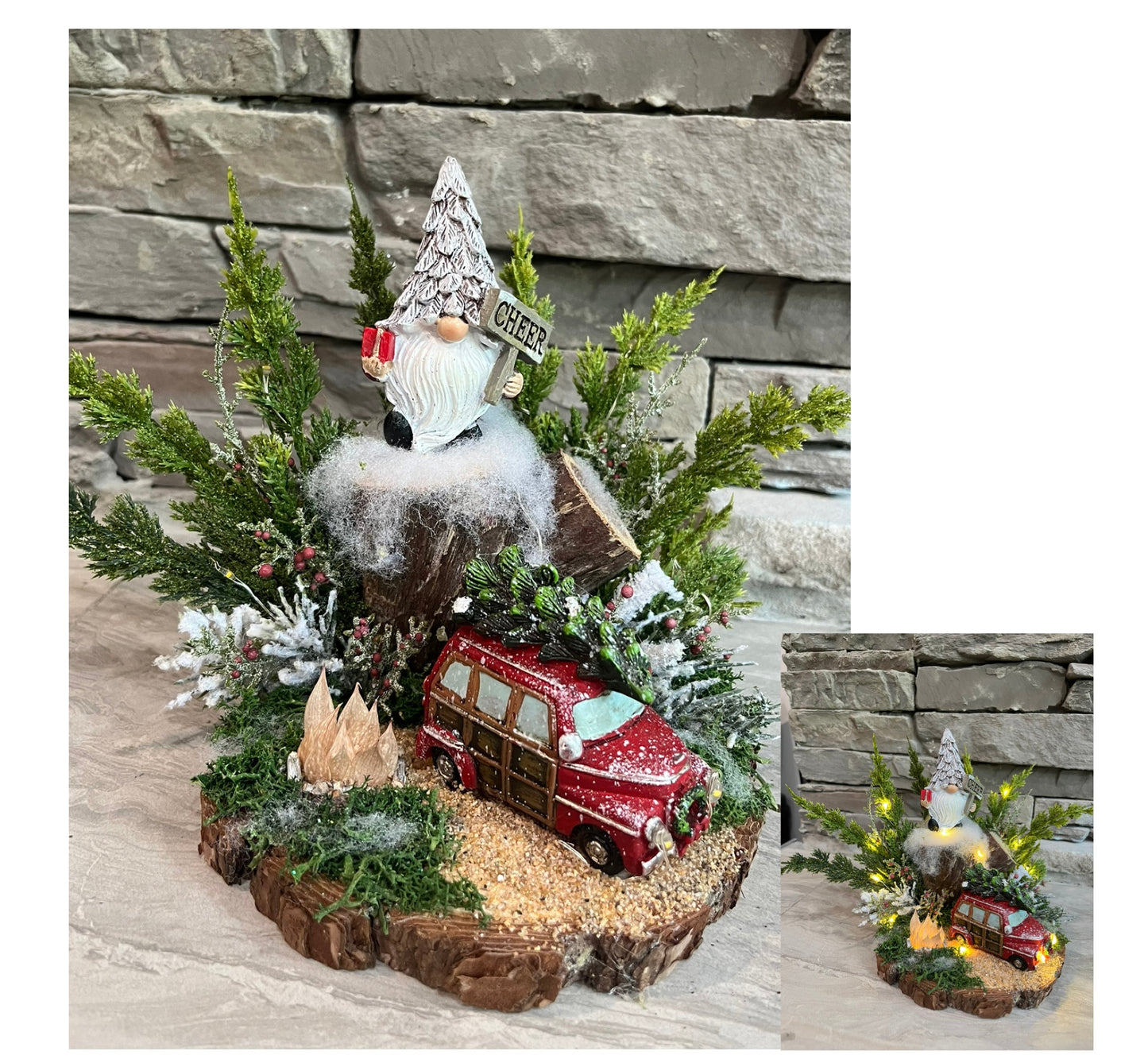 Gnome Holiday Scene