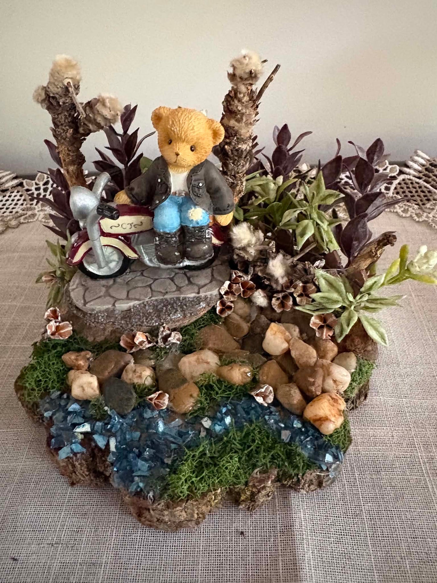 Enjoy The Ride Table Top Decor 
6"W x 6"D x 5"H