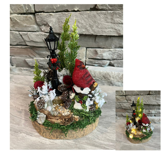 Holiday Cardinal Mini Scene