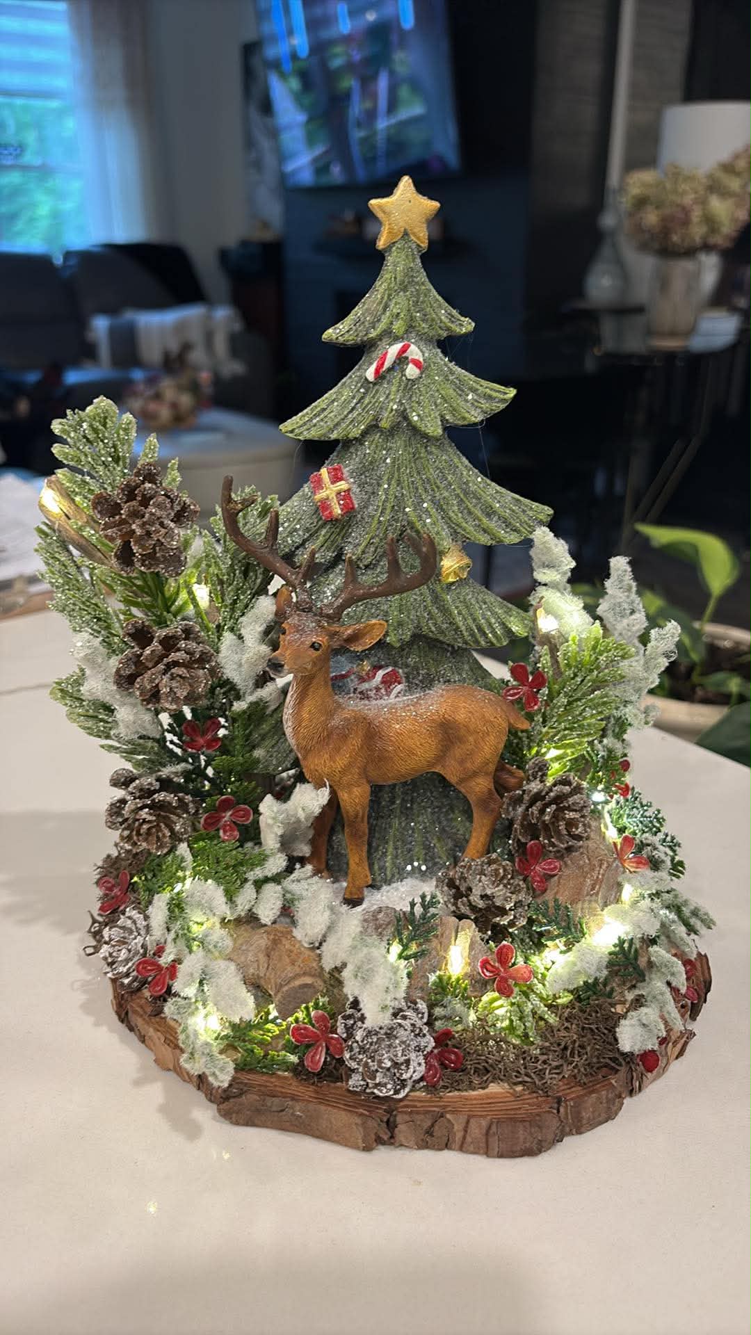 Woodland Christmas Table Decor