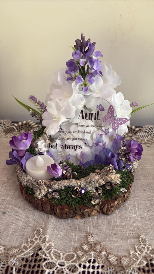 Aunt Floral Gift Decor